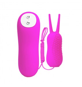 PRETTY LOVE - Bunny Clitoral Vibrating Egg (Battery - Purple)